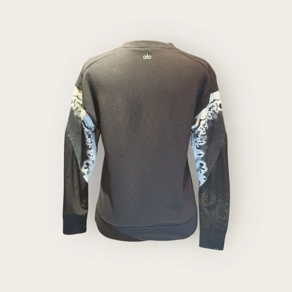 ALO YOGA VERSE LONG SLEEVE TOP Black XS